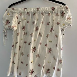 Off the shoulder floral top